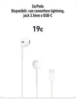 Unieuro EarPods offerta