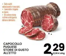 Interspar Capocollo Pugliese Storie di Gusto all'Etto offerta