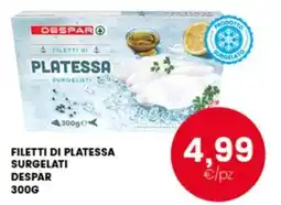 Interspar Filetti di platessa surgelati Despar offerta