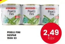 Interspar Piselli Fini Despar offerta