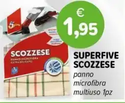 Il Tulipano Superfive Scozzese panno microfibra offerta