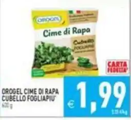 Supermercati Agorà Orogel cime di rapa cubello fogliapiu' offerta