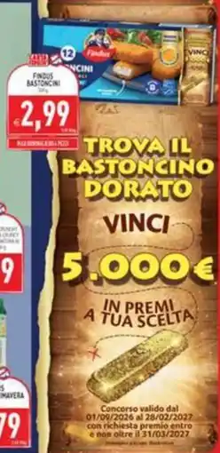 Supermercati Agorà Findus Bastoncini offerta