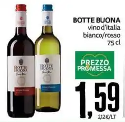 PRO7 Supermercati Botte Buona vino d'italia bianco/rosso offerta