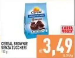 Supermercati Agorà Cereal Brownie senza zuccheri offerta