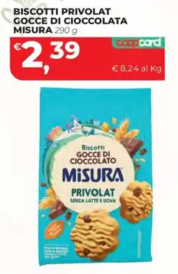 Coop Master Alleanza 3.0 Biscotti Gocce di Cioccolato Misura Privolat offerta