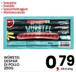 Interspar Würstel Despar di pollo offerta