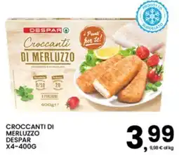 Interspar Crocchanti di merluzzo Despar offerta