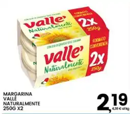 Interspar Margarina Valle Naturalmente offerta