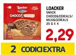 Gran Risparmio Loacker snack choco&cereals/milk&cereals offerta