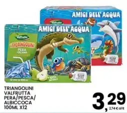 Interspar Triangolini Valfrutta Pera/Pesca/Albicocca offerta