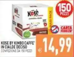 Supermercati Agorà Kose by Kimbo Caffè in cialde Deciso offerta