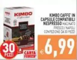 Supermercati Agorà Kimbo Caffè in capsule compatibili Nespresso offerta