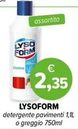Il Tulipano Lysoform detergente pavimenti offerta