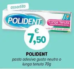 Il Tulipano Polident pasta adesiva gusto neutro o lunga tenuta offerta