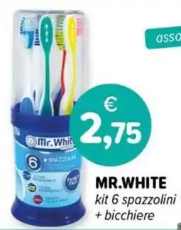 Il Tulipano Mr.White kit 6 spazzolini offerta