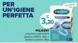 Il Tulipano Polident compresse igienizzanti apparecchi&bite offerta