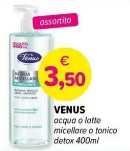 Il Tulipano Venus acqua o latte micellare o tonico detox offerta