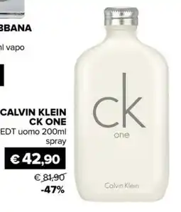 Il Tulipano Calvin Klein CK One EDT uomo offerta