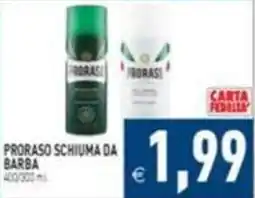 Supermercati Agorà Proraso schiuma da barba offerta