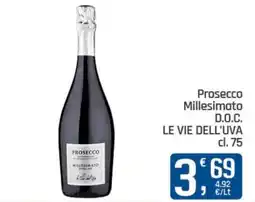 Ottimo Market Prosecco Millesimato D.O.C. LE VIE DELL'UVA offerta