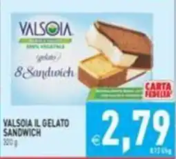 Supermercati Agorà ValsOia il gelato sandwich offerta