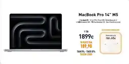 Unieuro MacBook Pro 14" M5 offerta
