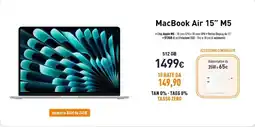 Unieuro MacBook Air 15" M5 offerta