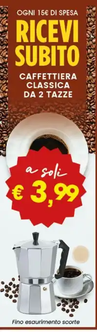 Interspar Caffettiera classica da 2 tazze offerta