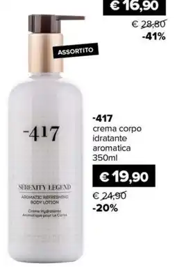 Il Tulipano Serenity Legend crema corpo idratante aromatica offerta