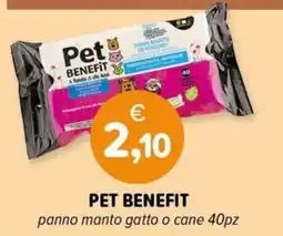Il Tulipano Pet Benefit panno manto gatto o cane offerta