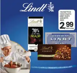 Interspar Tavolette di cioccolato Lindt gusti assortiti offerta