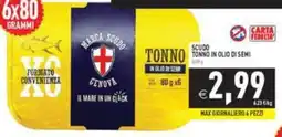 Supermercati Agorà Tonno in olio di semi offerta
