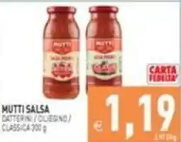 Supermercati Agorà Mutti salsa datterini / ciliegino / classica offerta