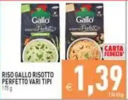 Supermercati Agorà Riso Gallo Risotto Perfetto Vari Tipi offerta