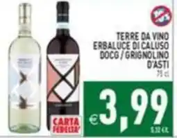 Supermercati Agorà Terre da Vino Erbaluce di Caluso DOCG / Grignolino d'Asti offerta