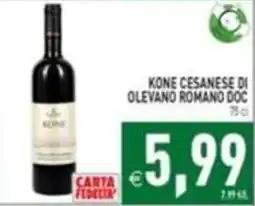 Supermercati Agorà Kone Cesanese di Olevano Romano DOC offerta
