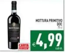 Supermercati Agorà Mottura Primitivo DOC offerta