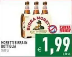 Supermercati Agorà Moretti birra in bottiglia offerta