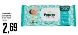PRO7 Supermercati Pampers salviettine baby fresh offerta