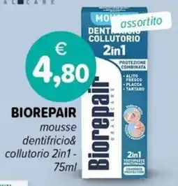 Il Tulipano Biorepair mousse dentifricio&collutorio 2in1 offerta