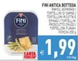 Supermercati Agorà Fini antica bottega offerta
