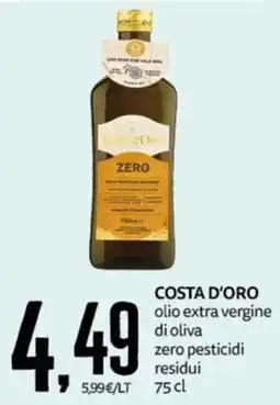 PRO7 Supermercati Costa d'Oro olio extra vergine di oliva offerta
