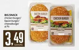 PRO7 Supermercati Big Snack chicken burger/bacon burger/cheeseburger offerta