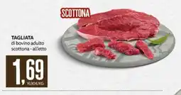 PRO7 Supermercati Tagliata di bovino adulto scottona offerta