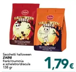 Altasfera Sacchetti halloween ZAINI frank/mummia e scheletro/dracula offerta