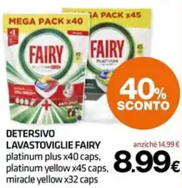 Superconti Detersivo lavastoviglie Fairy offerta