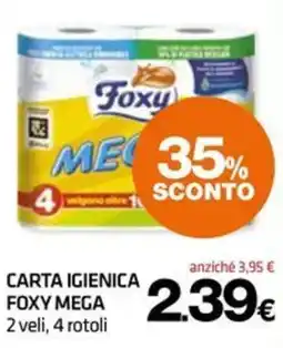 Superconti Carta igienica Foxy Mega offerta