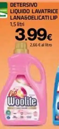 Superconti Detersivo liquido lavatrice lanagdelicati lip Woolite offerta