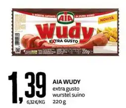 PRO7 Supermercati AIA WUDY extra gusto wurstel suino offerta